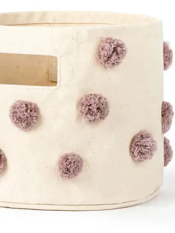 Pehr Designs Pehr Pom Pom Basket Mini - MAUVE