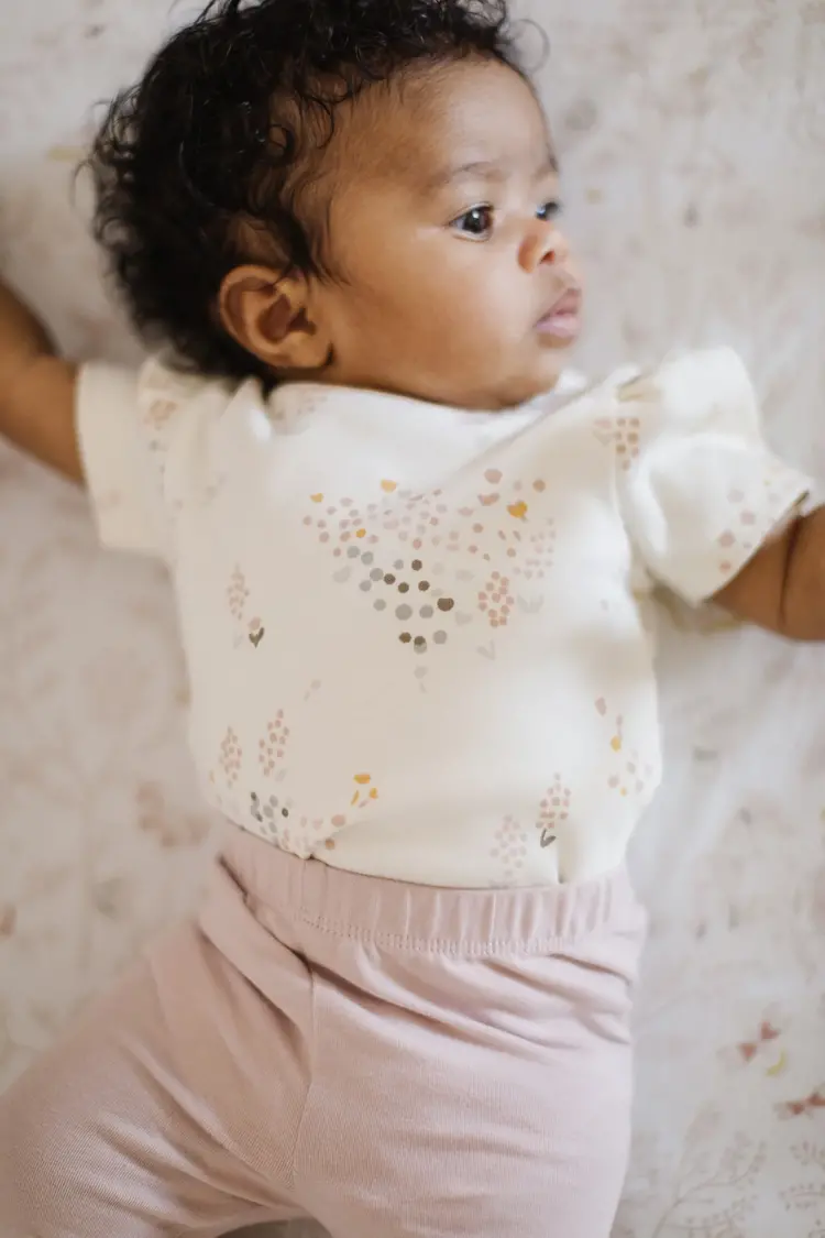 Pehr Designs Pehr Short Sleeve Puff One-Piece- Flower Patch