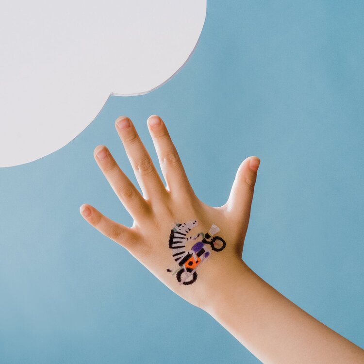 Tattly Tattly Temporary Tattoo Set - GO GO ANIMALS
