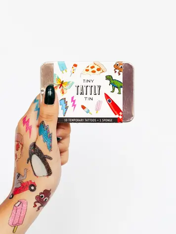 Tattly Tattly Temporary Tattoo Tin - FUNNER