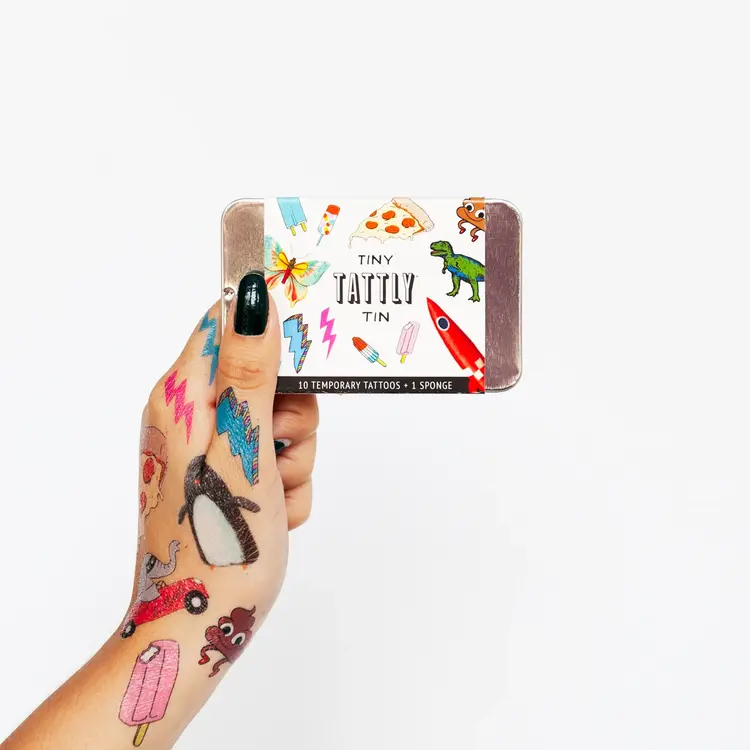 Tattly Tattly Temporary Tattoo Tin - FUNNER