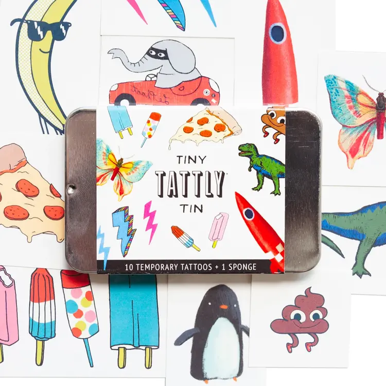 Tattly Tattly Temporary Tattoo Tin - FUNNER