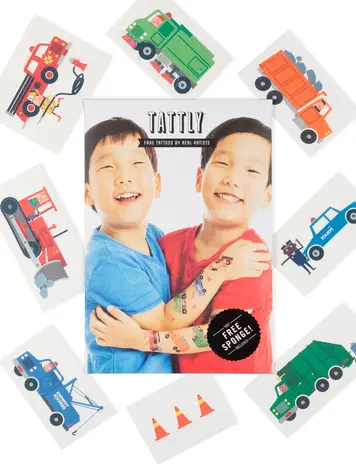 Tattly Tattly Temporary Tattoo Set - TRAFFIC