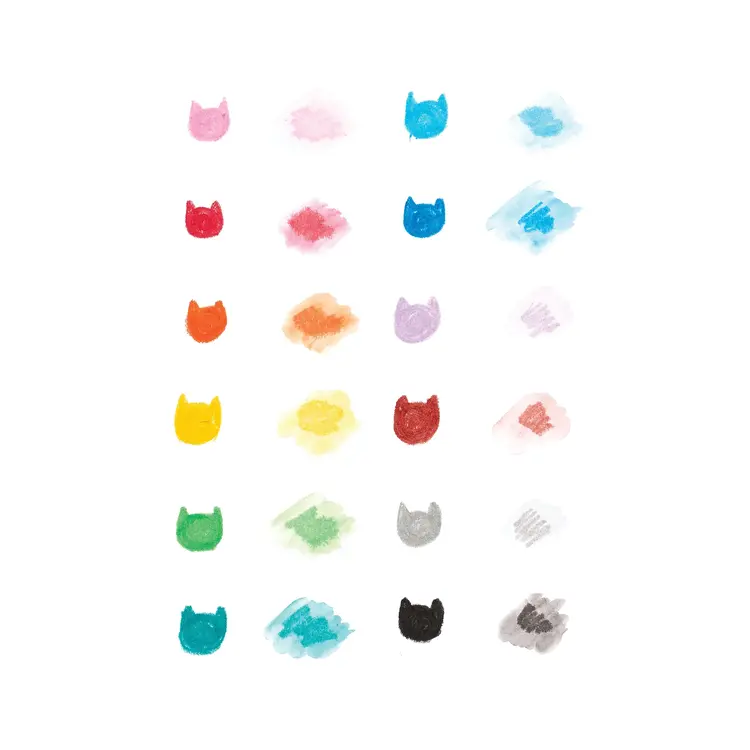 Ooly Ooly Cat Parade Gel Crayons (Set of 12)