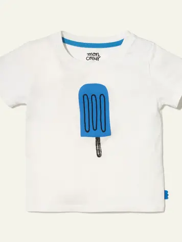 Mon Coeur Mon CoeurRecycled Cotton Blue Ice Pop Baby T-Shirt