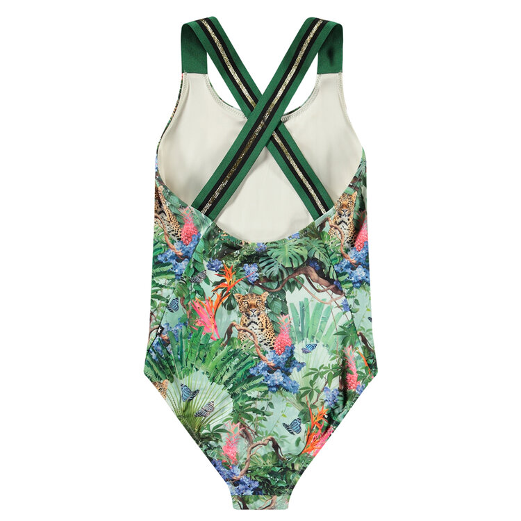Molo Molo Neve Swimsuit - Green Tropical