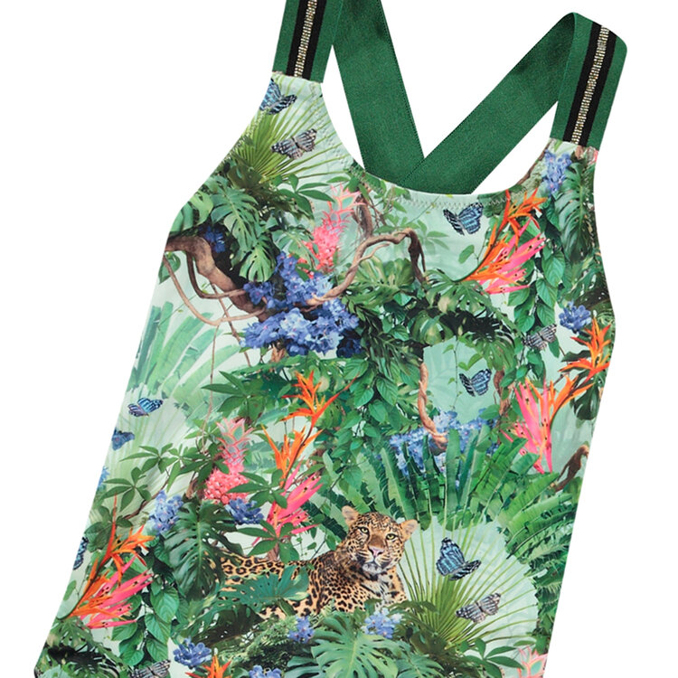 Molo Molo Neve Swimsuit - Green Tropical