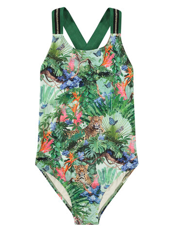 Molo Molo Neve Swimsuit - Green Tropical