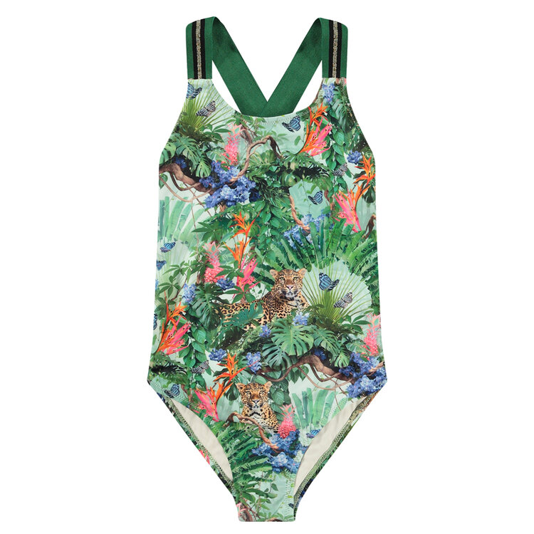Molo Molo Neve Swimsuit - Green Tropical