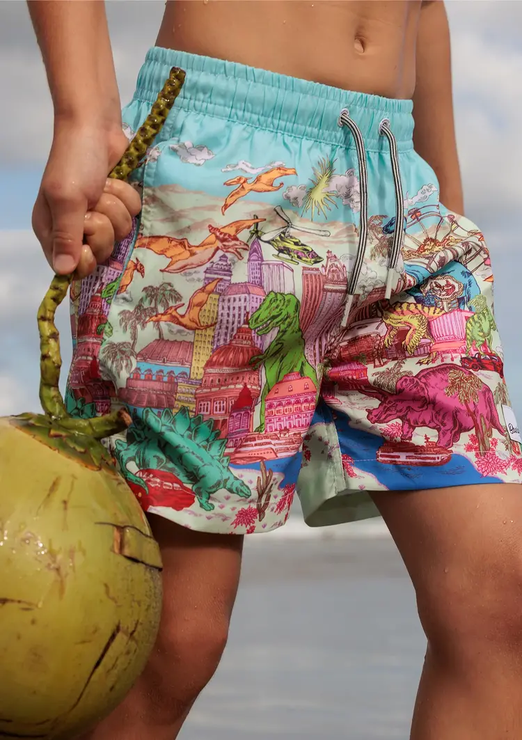 Boardies Boardies Kids Swim Shorts - Dino Takeover