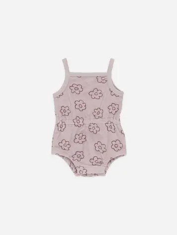 Rylee + Cru Quincy Mae Terry Cinch Romper || Daisy
