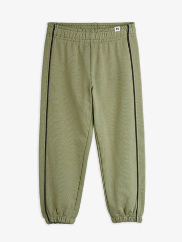 Mini Rodini Mini Rodini Plain Piping Sweatpants- Green