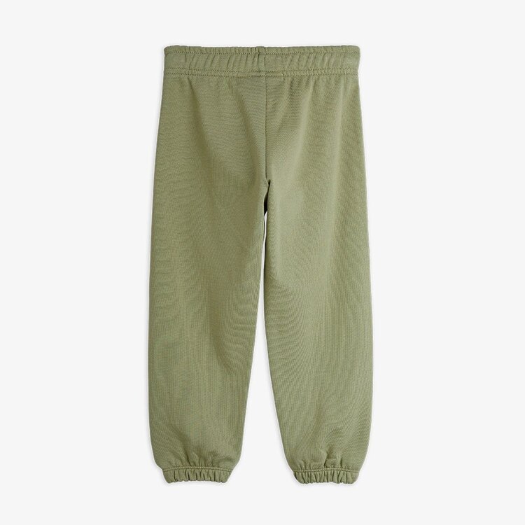 Mini Rodini Mini Rodini Plain Piping Sweatpants- Green