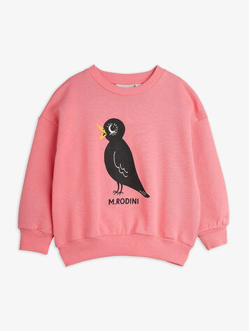 Mini Rodini Pink Blackbird Sweatshirt