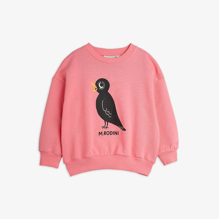 Mini Rodini Pink Blackbird Sweatshirt