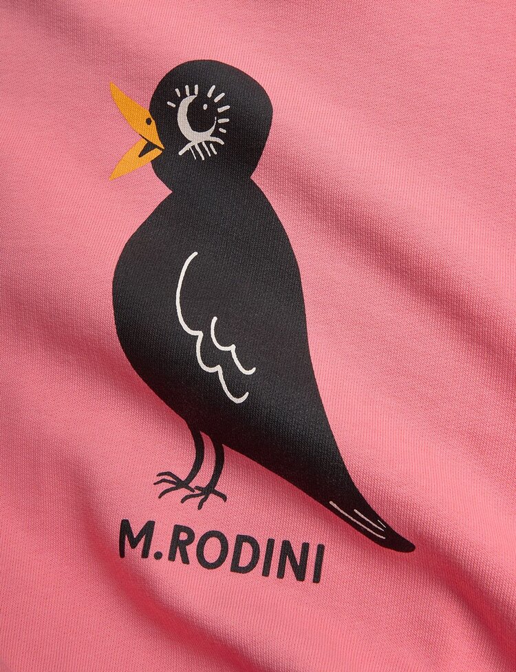 Mini Rodini Pink Blackbird Sweatshirt