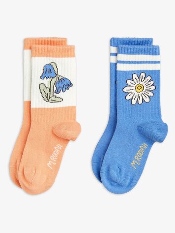 Mini Rodini Multi Flower 2-pack Socks