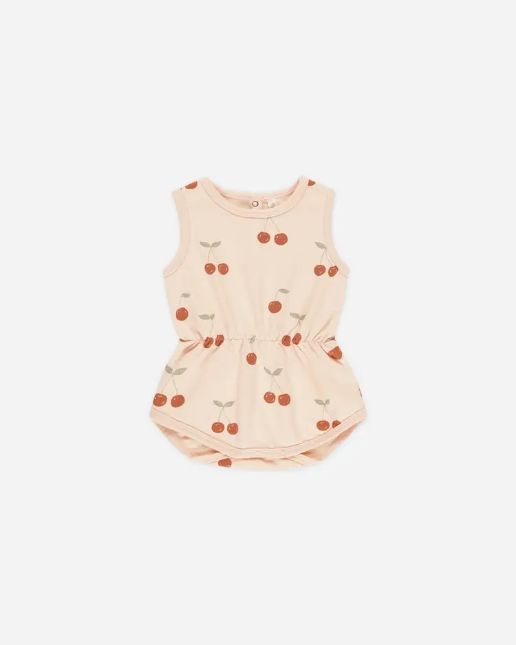 Rylee + Cru Cinch Playsuit || Cherries