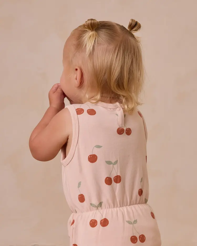 Rylee + Cru Cinch Playsuit || Cherries