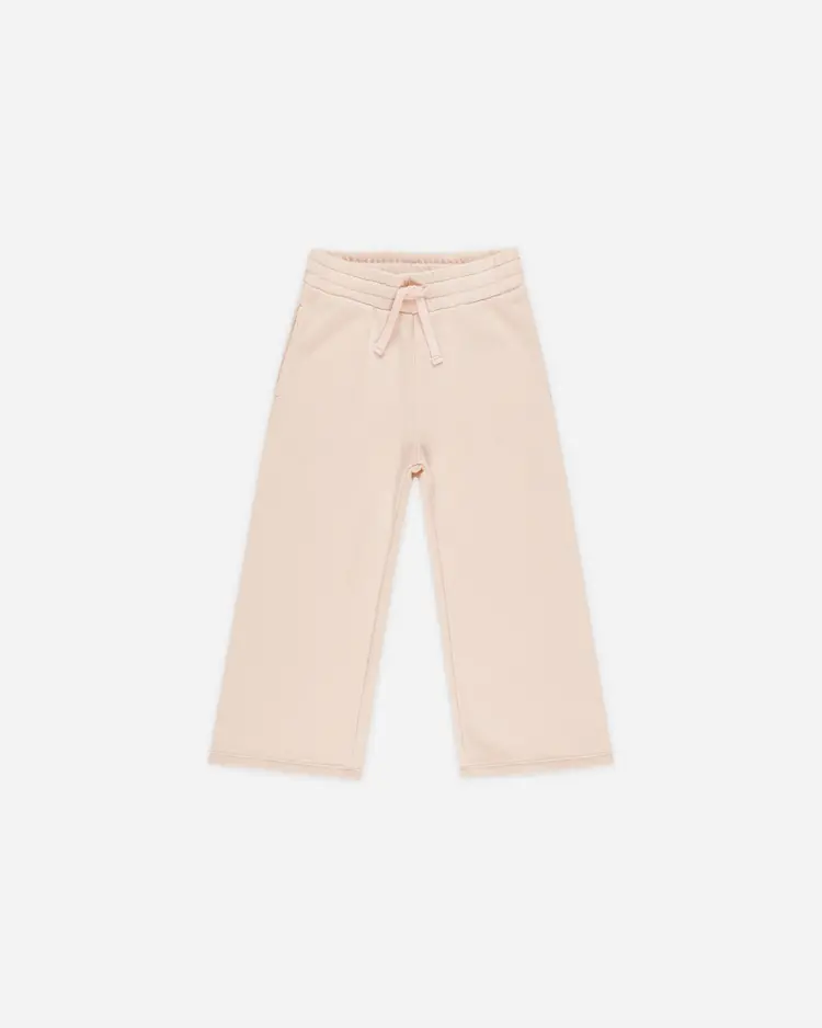Rylee + Cru Wide Leg Sweatpant || Shell