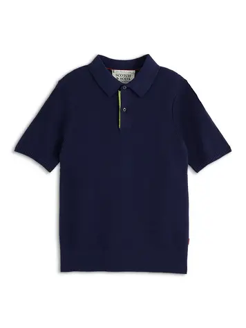 Scotch & Soda Knitted Polo - Navy