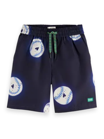 Scotch & Soda Boys' Baseball Printed Swim Shorts