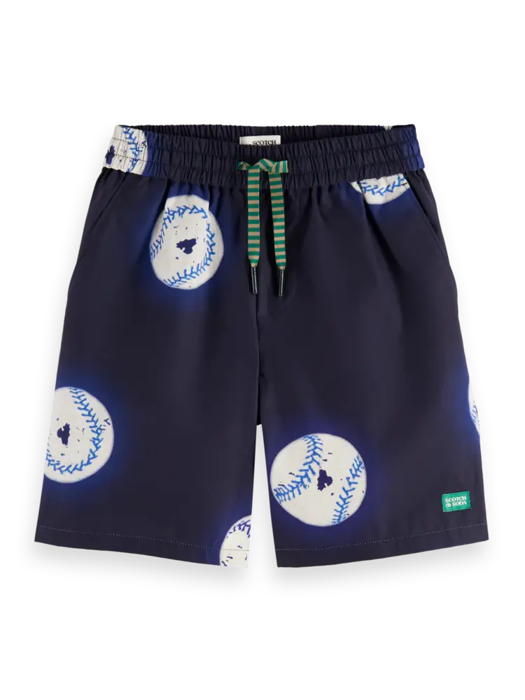 Scotch & Soda Boys' Baseball Printed Swim Shorts