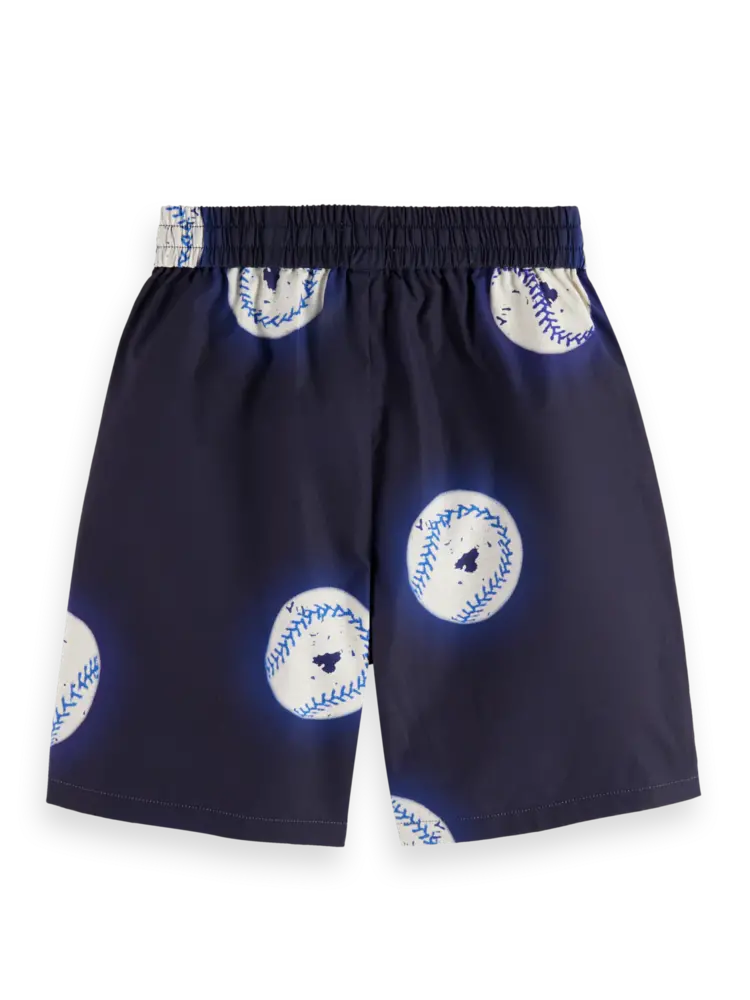 Scotch & Soda Boys' Baseball Printed Swim Shorts