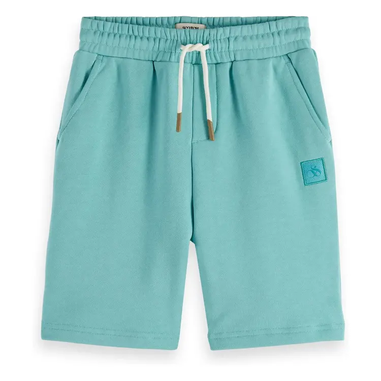 Scotch & Soda Organic Cotton Logo Sweatshorts - Sea Blue