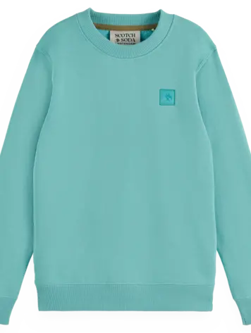 Scotch & Soda Logo Crewneck - Sea Blue