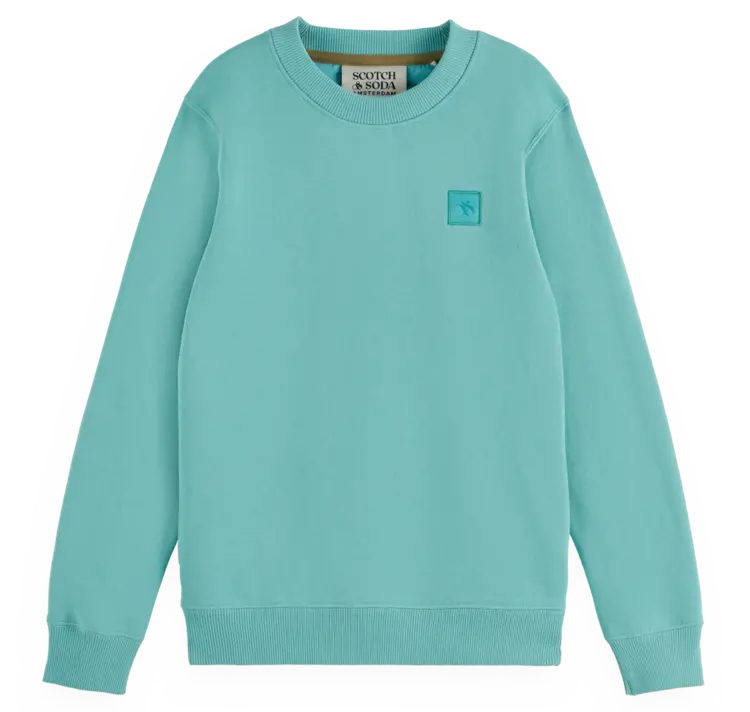 Scotch & Soda  Logo Crewneck - Sea Blue
