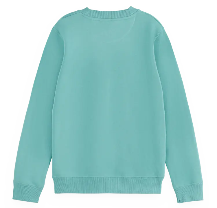 Scotch & Soda  Logo Crewneck - Sea Blue