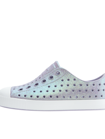 Native Shoes Jefferson Bio-Bling™ Child-  Future Purple Bling/ Shell White