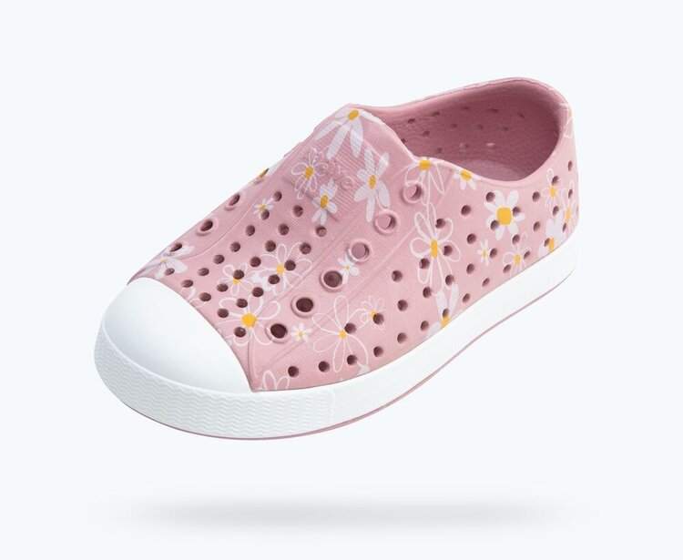 Native Shoes Jefferson Print Child- Balos Pink/ Shell Daisy