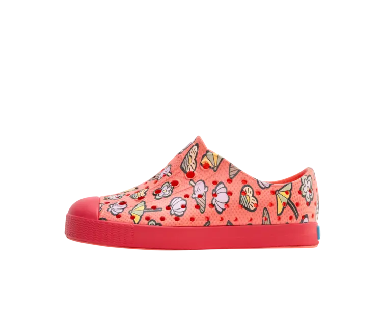 Native Shoes Jefferson Print Child- Snack Pink/Popsicle Pink/Beach Day
