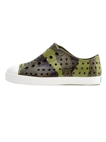 Native Shoes Jefferson Print Child- Rookie Green/Bitter Seaweed Camo
