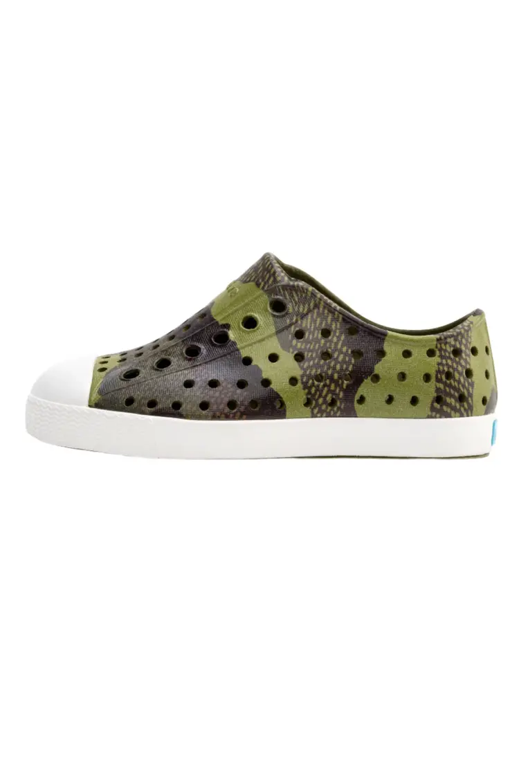 Native Shoes Jefferson Print Child- Rookie Green/Bitter Seaweed Camo