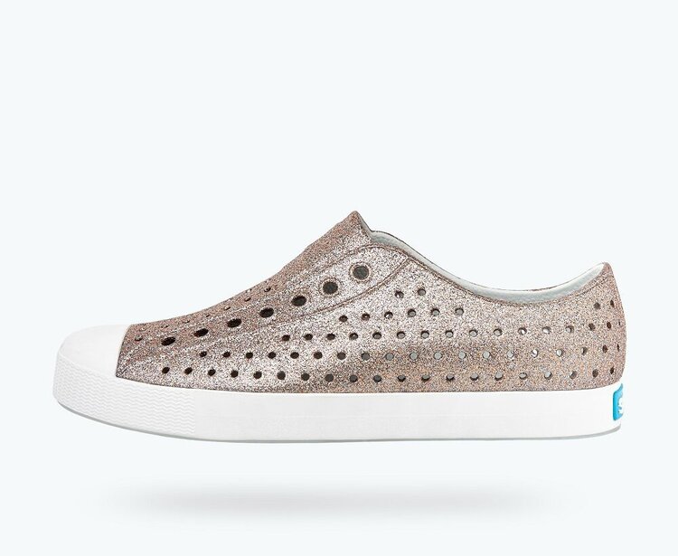 Native Shoes Jefferson Bling - Metal Bling/ Shell White