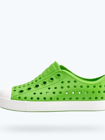 Native Shoes Jefferson Child- Grasshopper Green/ Shell White