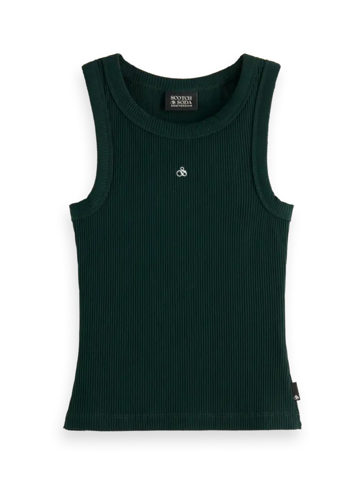 Scotch & Soda Girls' Baby Ribbed Slim-Fit Tank Top