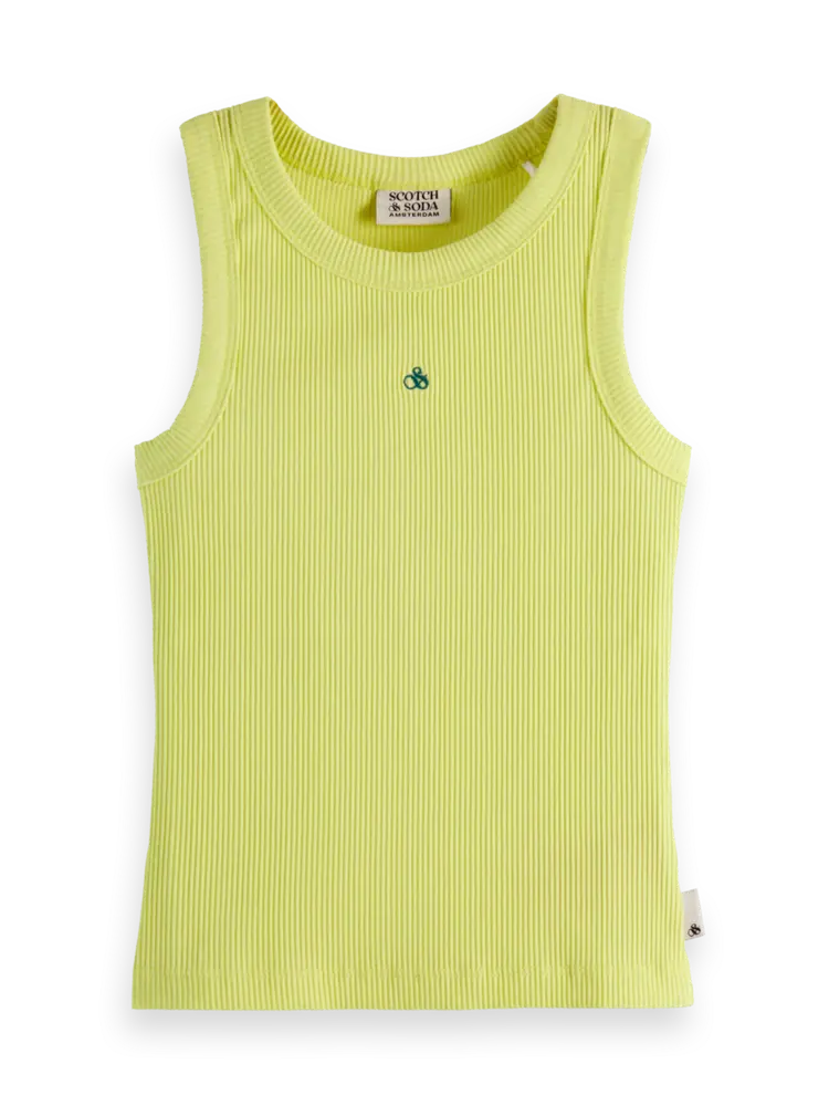 Scotch & Soda Girls' Baby Ribbed Slim-Fit Tank Top