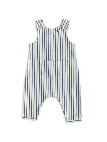 Pehr Designs Baby Overalls Stripes Away Ink Blue