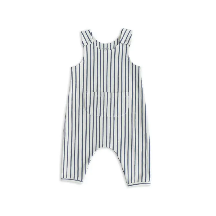 Pehr Designs Baby Overalls Stripes Away Ink Blue