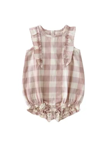 Pehr Designs Checkmate Flutter One-Piece- Iris