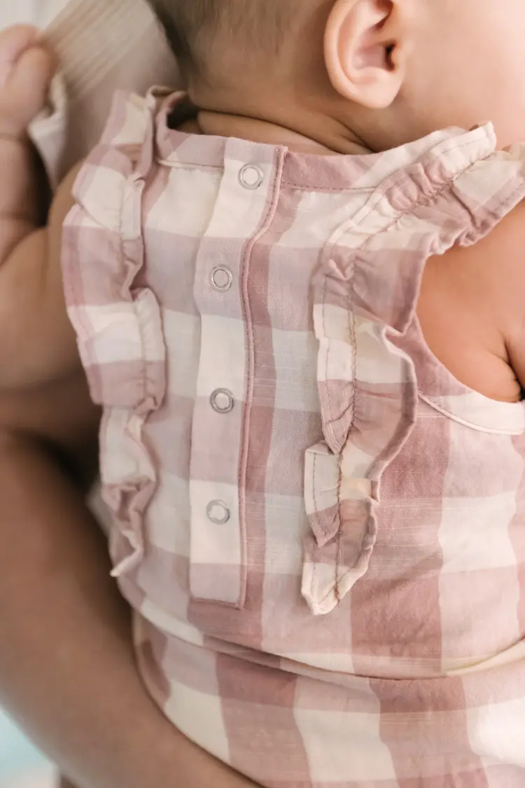 Pehr Designs Checkmate Flutter One-Piece- Iris