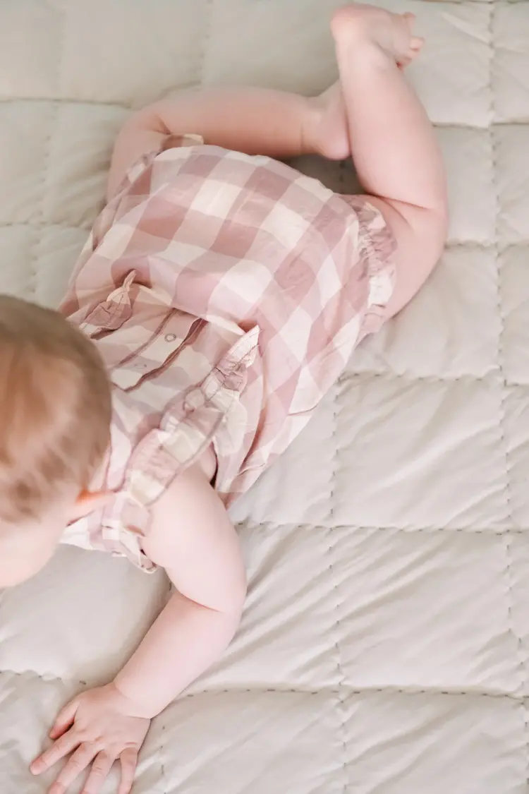 Pehr Designs Checkmate Flutter One-Piece- Iris