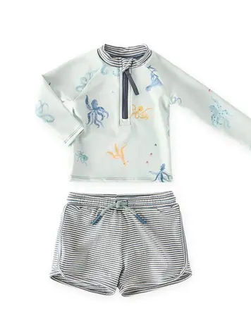 Pehr Designs Baby Swim Rash Guard & Shorts/Bloomers Set
