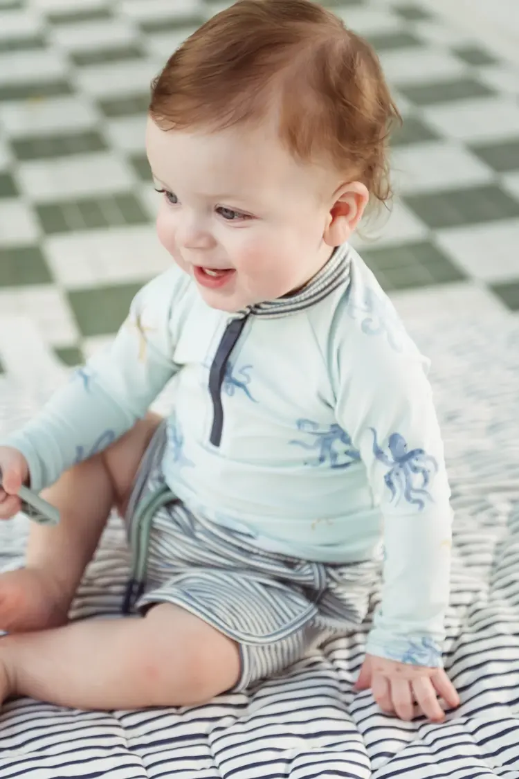 Pehr Designs Baby Swim Rash Guard & Shorts/Bloomers Set