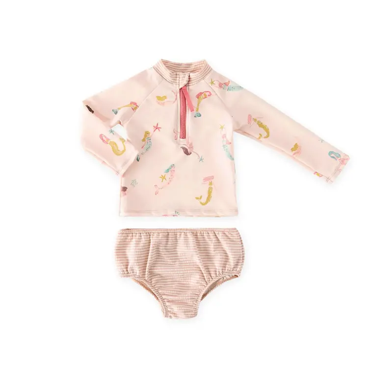 Pehr Designs Baby Swim Rash Guard & Shorts/Bloomers Set