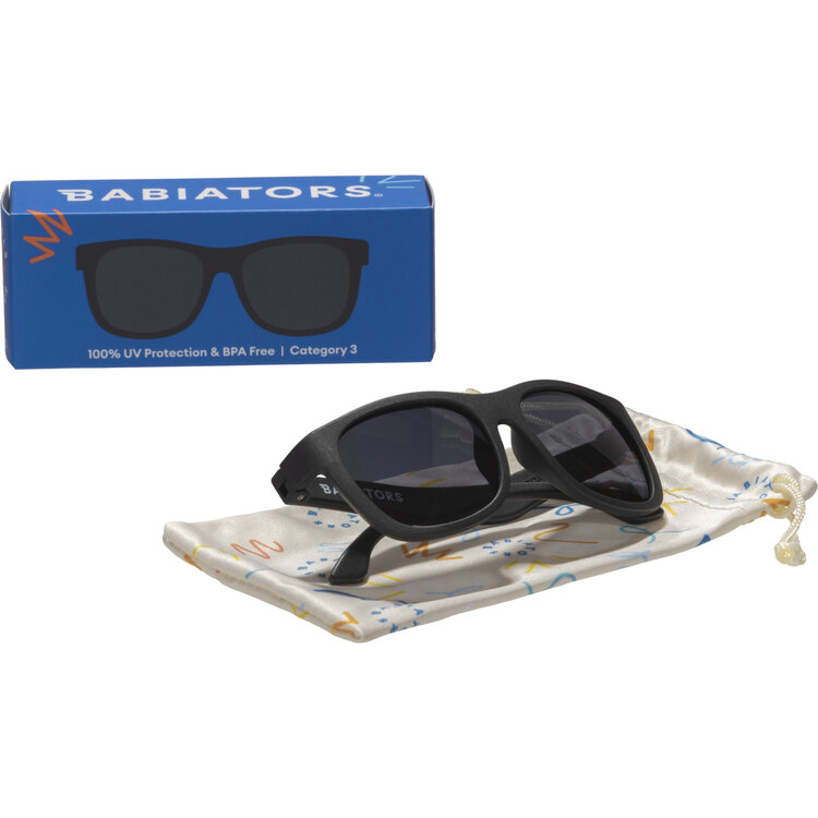 Babiators Jet Black Navigator- 3-5y